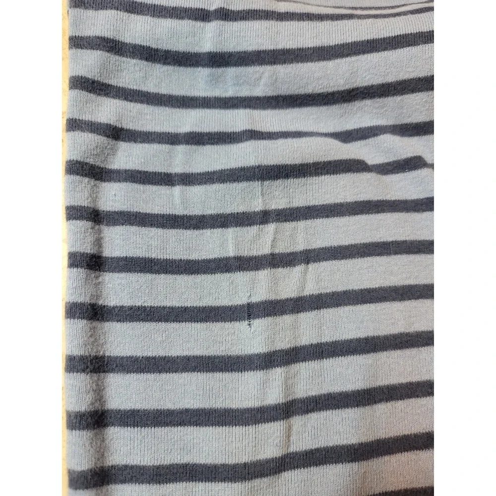 Mini Boden Blue Cotton‎ Striped Pajama Bottoms Elastic Waist Ribbed Ankle 9Y